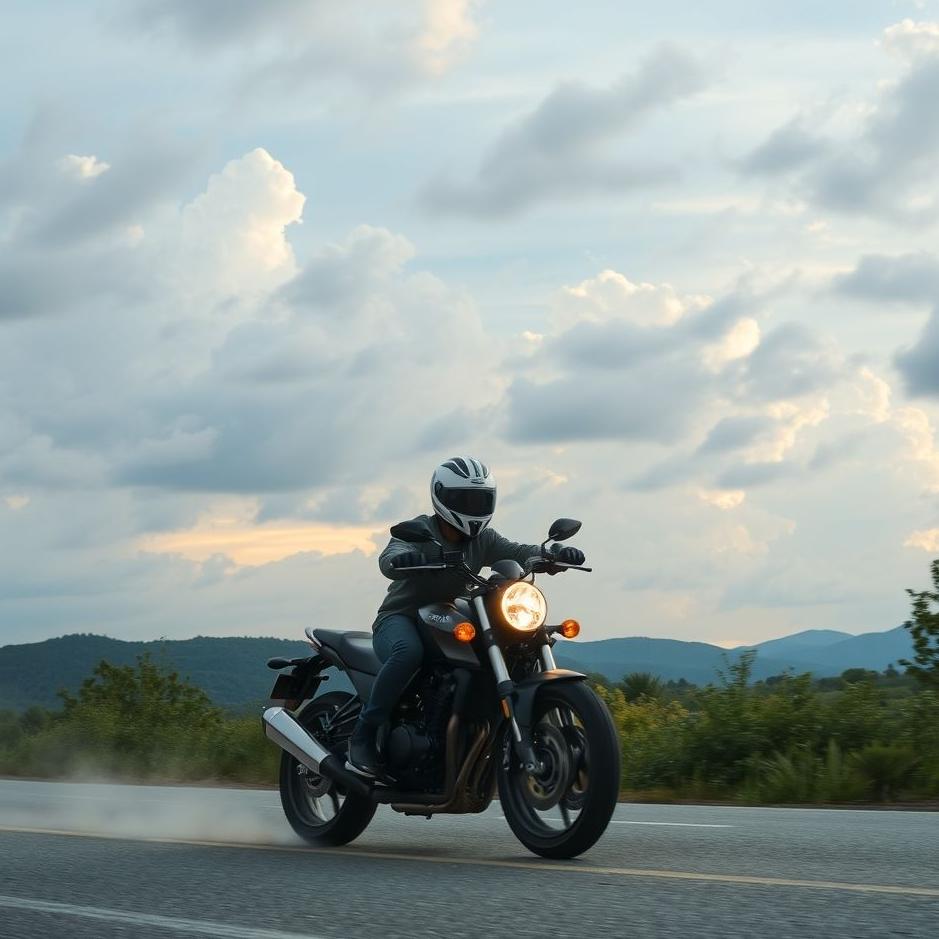 Dream : Driving a motorcycle in a dream