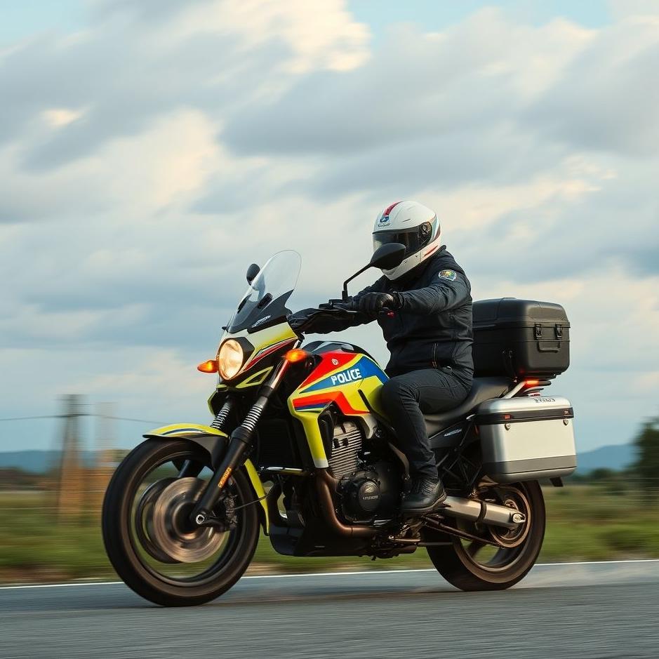 Dream : Driving a police motorcycle in a dream