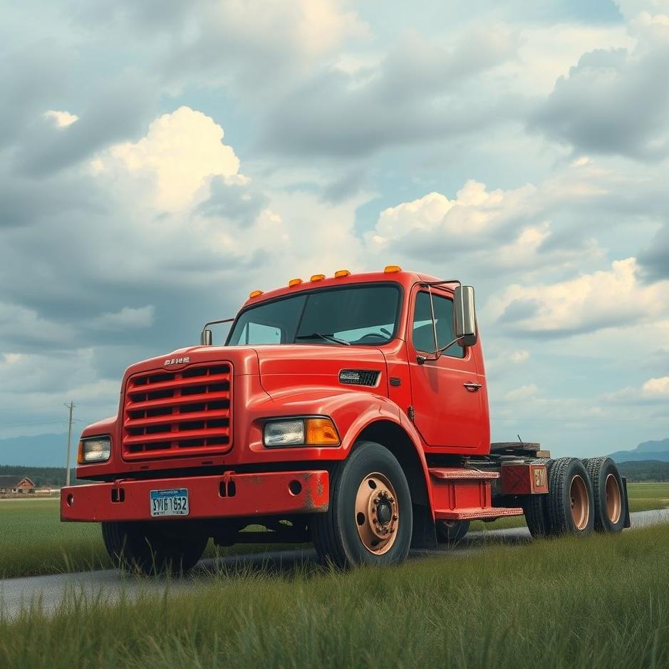 Dream : Driving a red truck in a dream