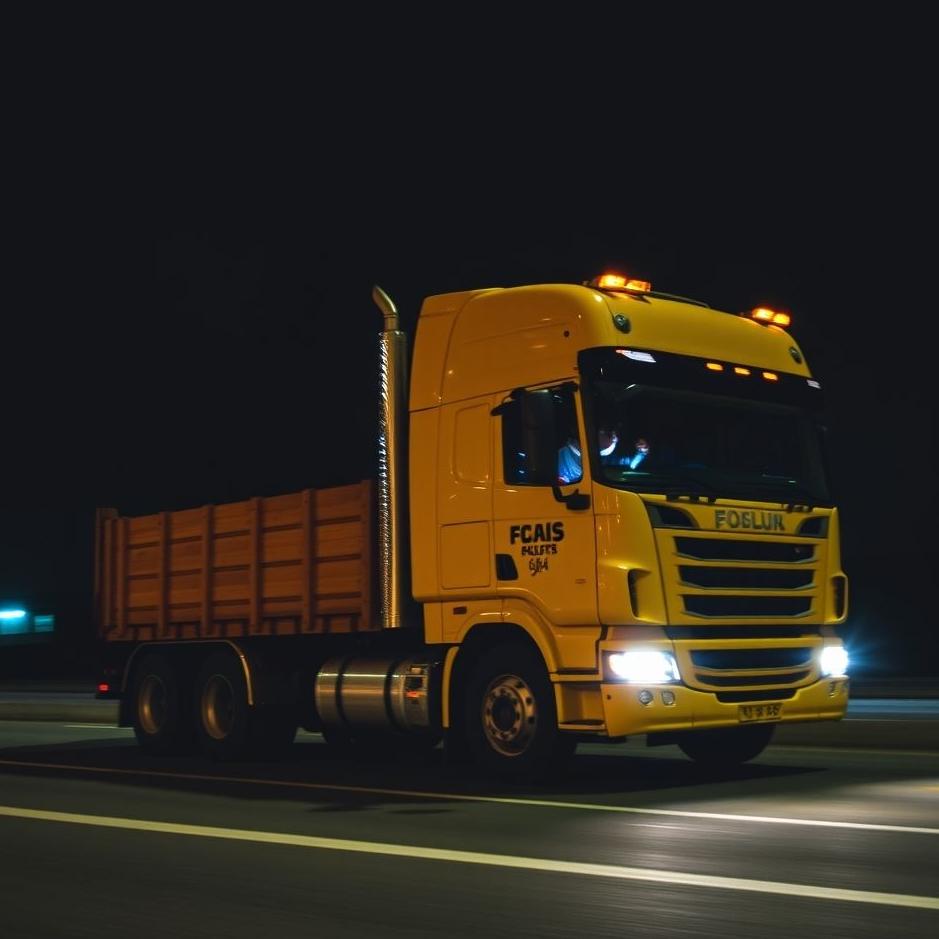 Dream : Driving a truck at night