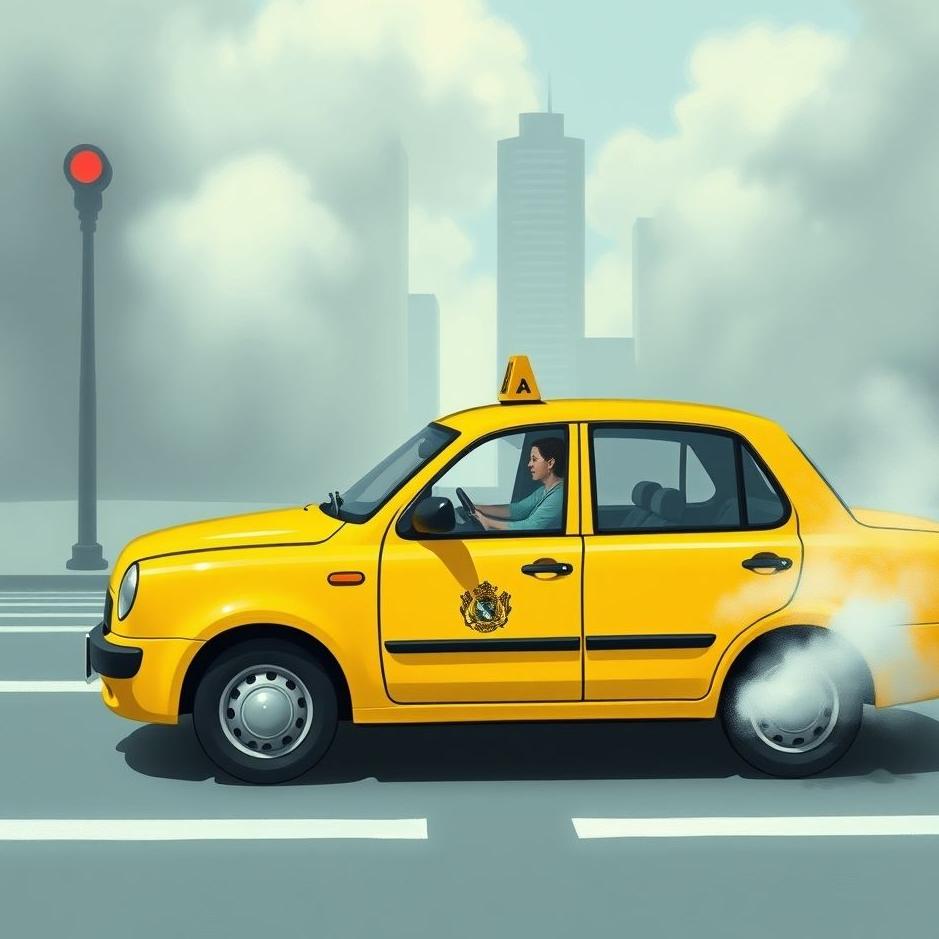 Dream : Driving a yellow taxi in a dream