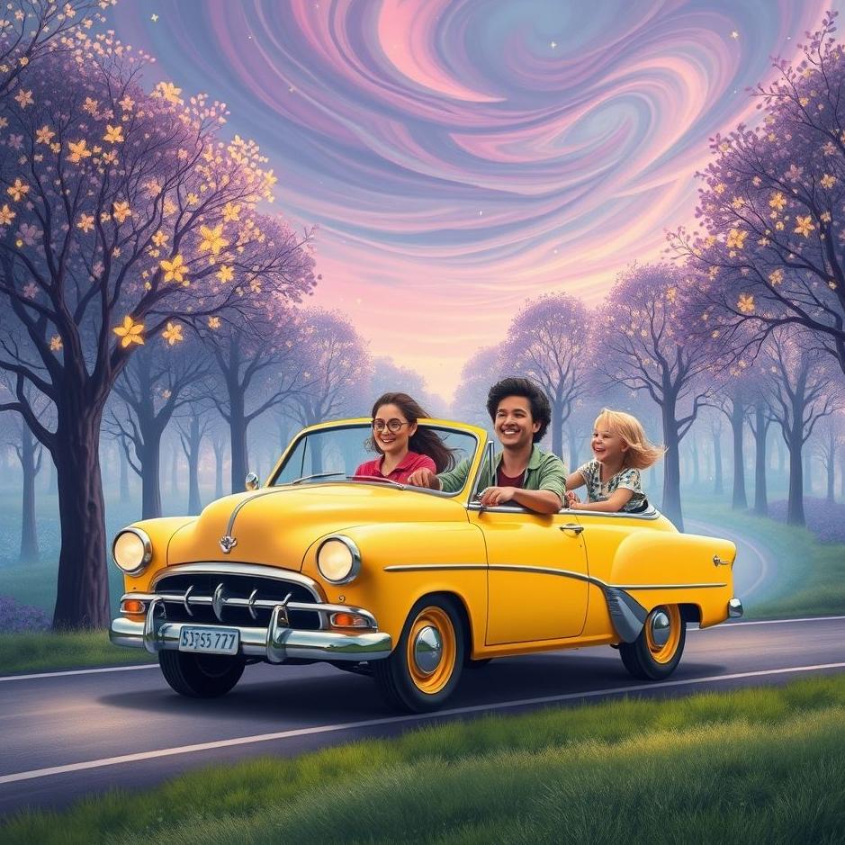 Dream : Driving traing with the family in the dream