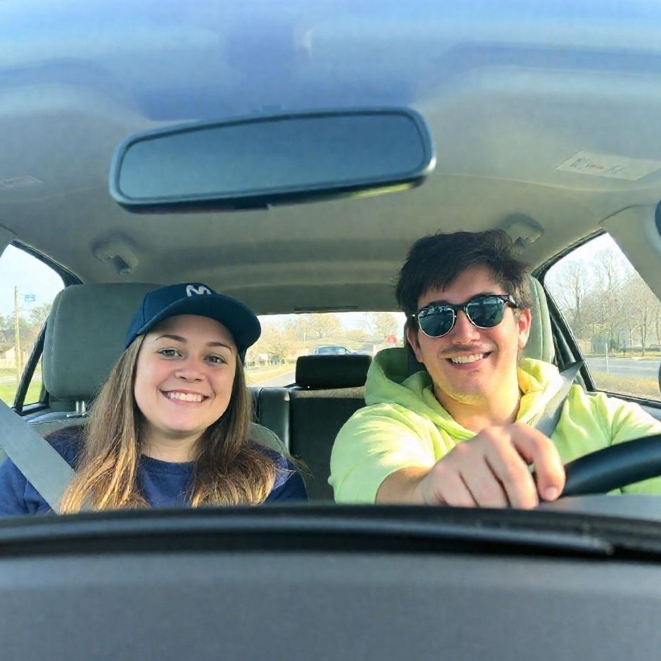 Dream : Driving with a cousin