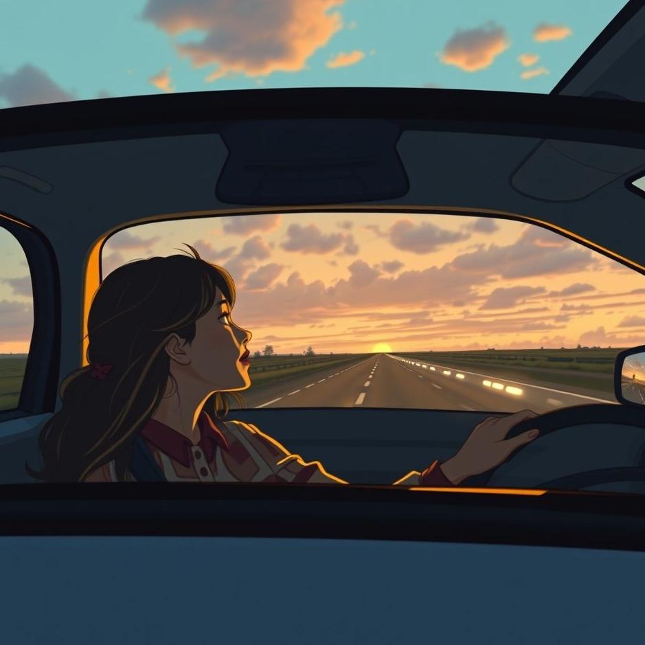Dream : Driving with the girl you love in your dream