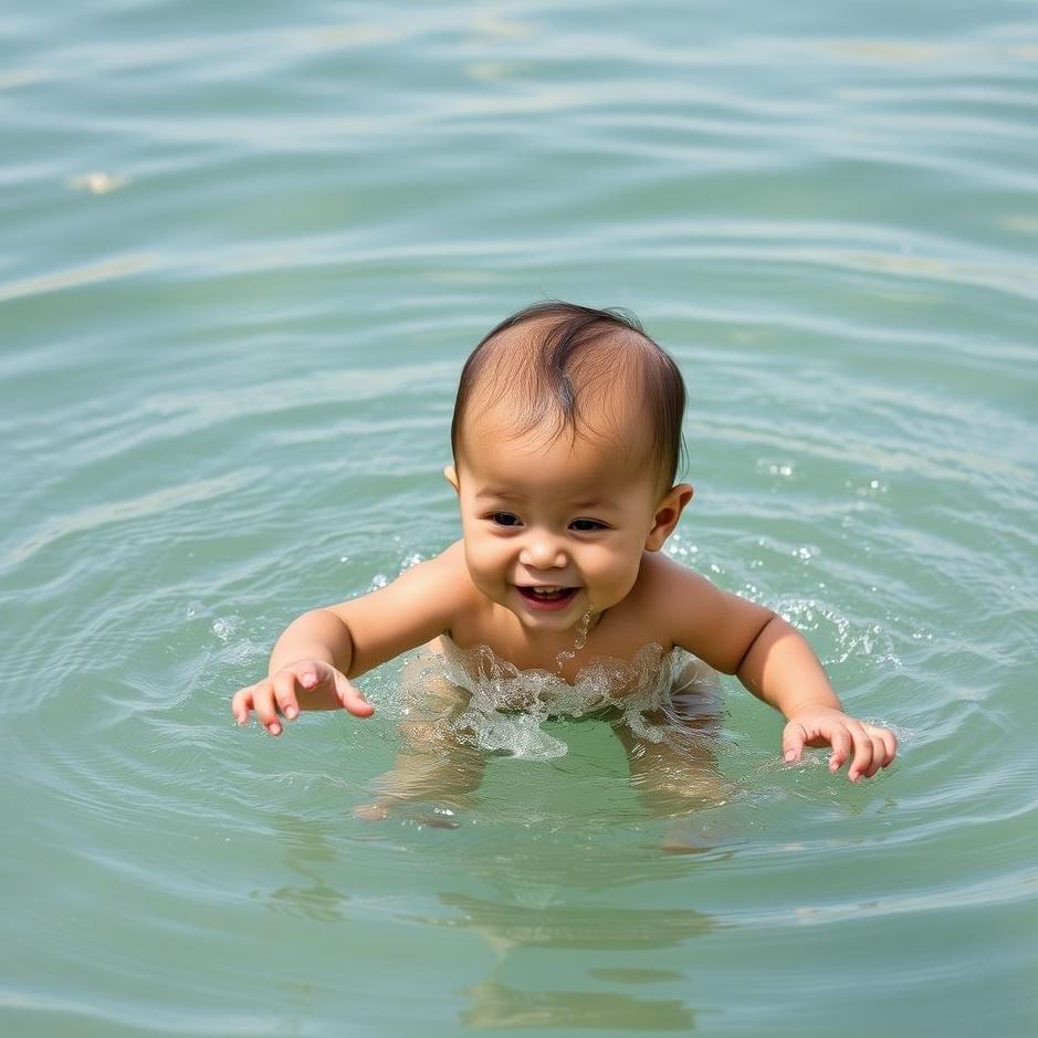 Dream : Dropping a little child into water