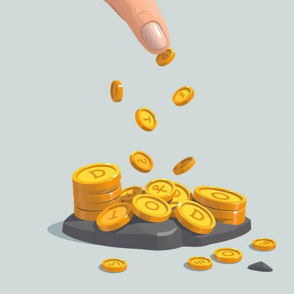 Dream : Dropping and collecting coins 