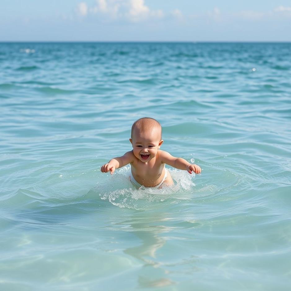 Dream : Dropping baby into the sea 