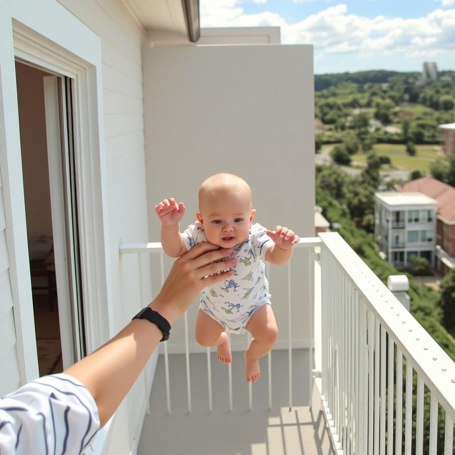 Dream : Dropping baby off balcony