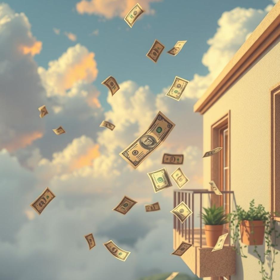 Dream : Dropping money from the balcony in a dream