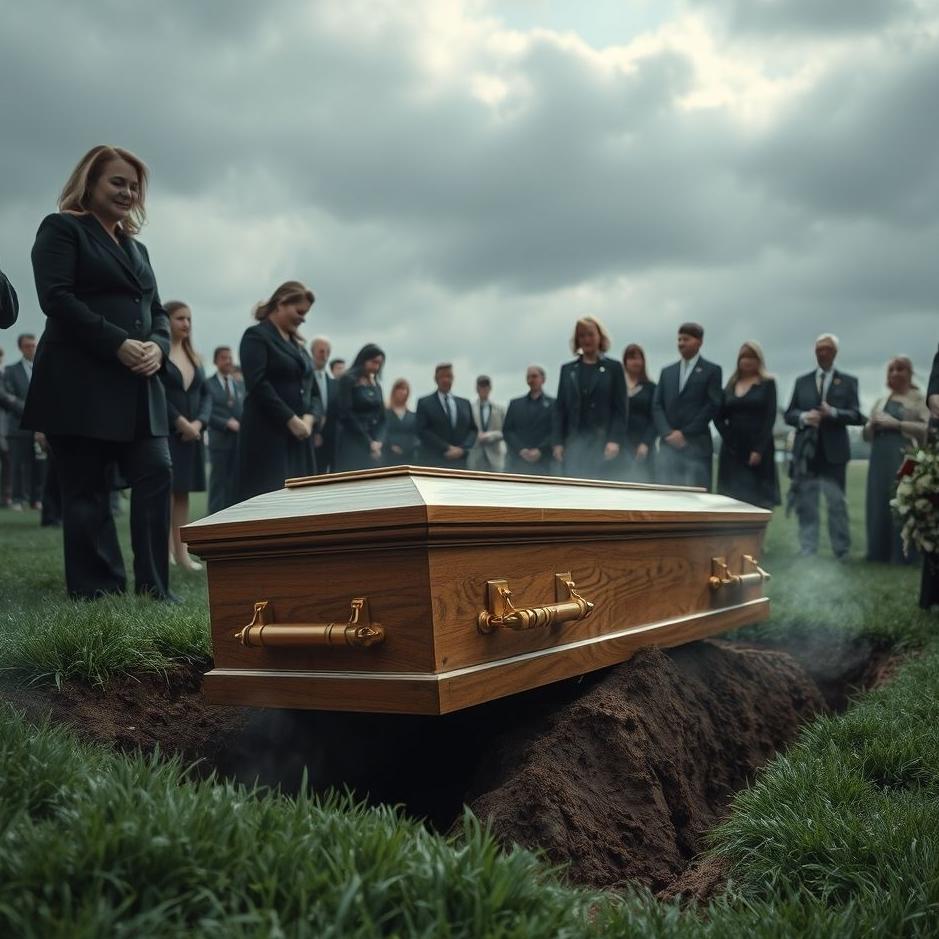 Dream : Dropping the funeral to the ground 