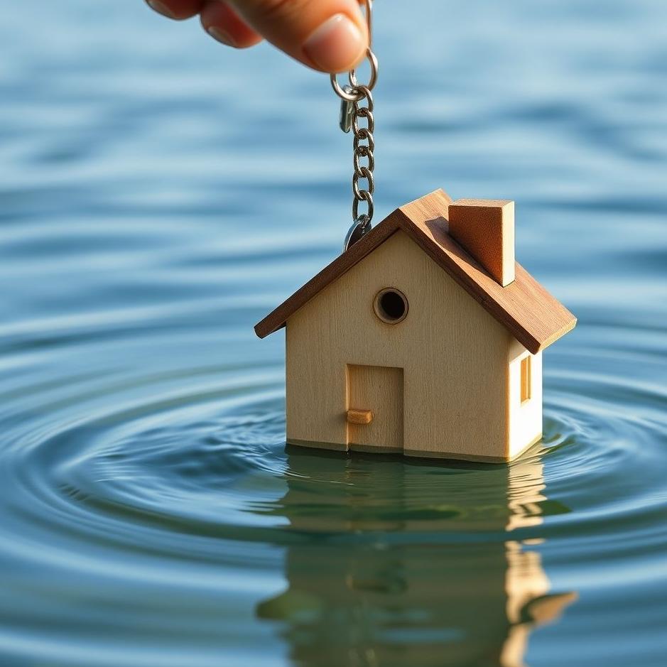 Dream : Dropping the house key into water