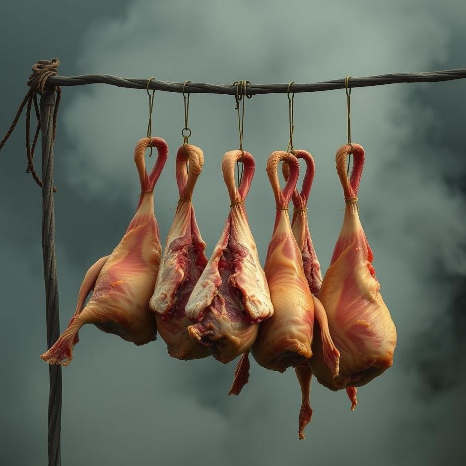 Dream : Drying meat in a dream