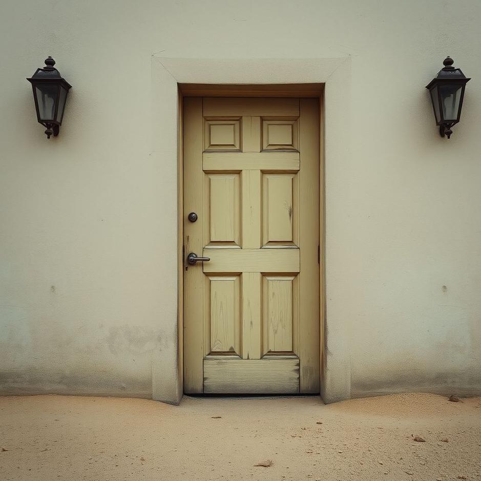 Dream : Dust in front of the door in a dream