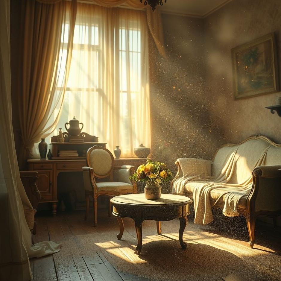 Dream : Dust on things in a dream