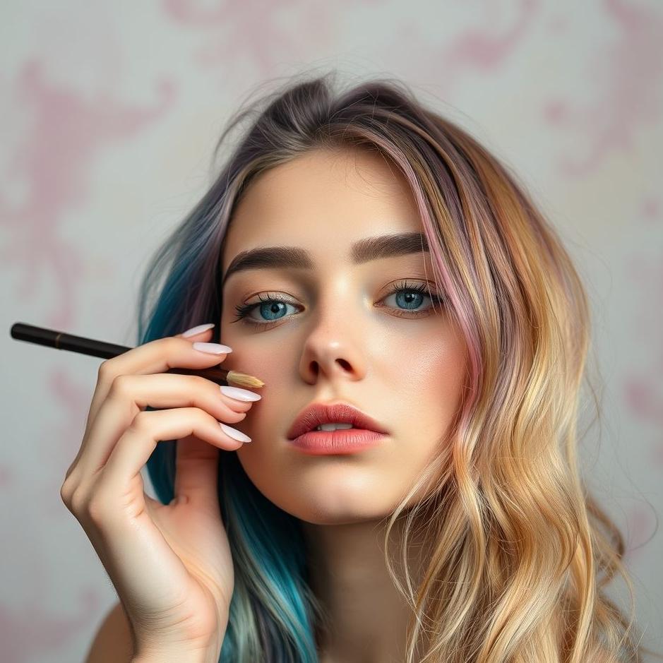 Dream : Dyeing hair and eyebrows in a dream