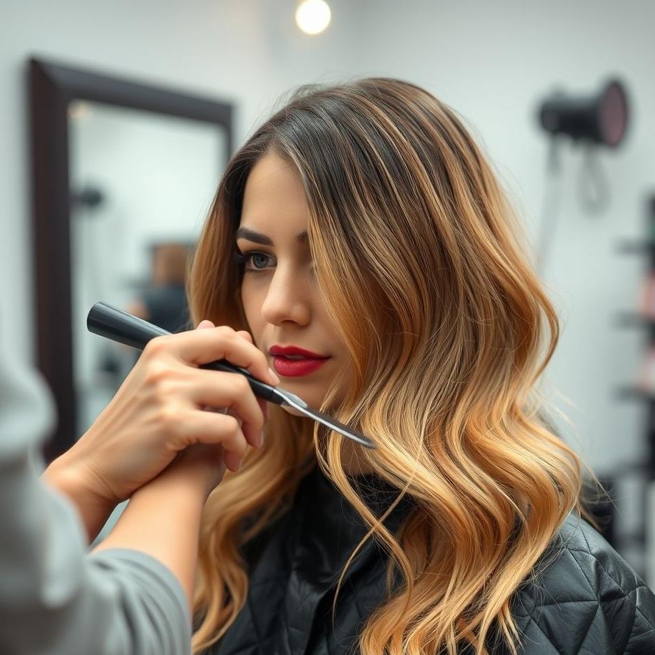 Dream : Dyeing hair at a hairdresser in a dream