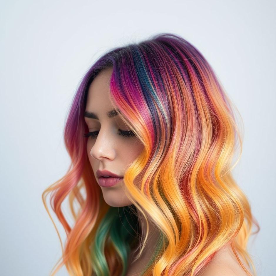 Dream : Dyeing hair colorfully in a dream