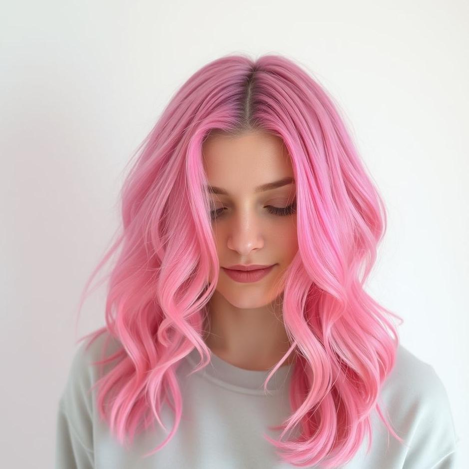 Dream : Dyeing hair pink in a dream