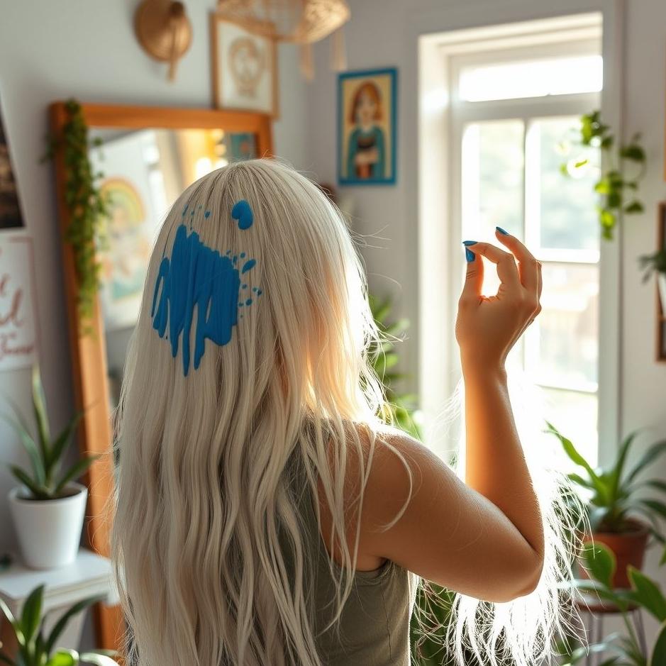 Dream : Dyeing white hair 