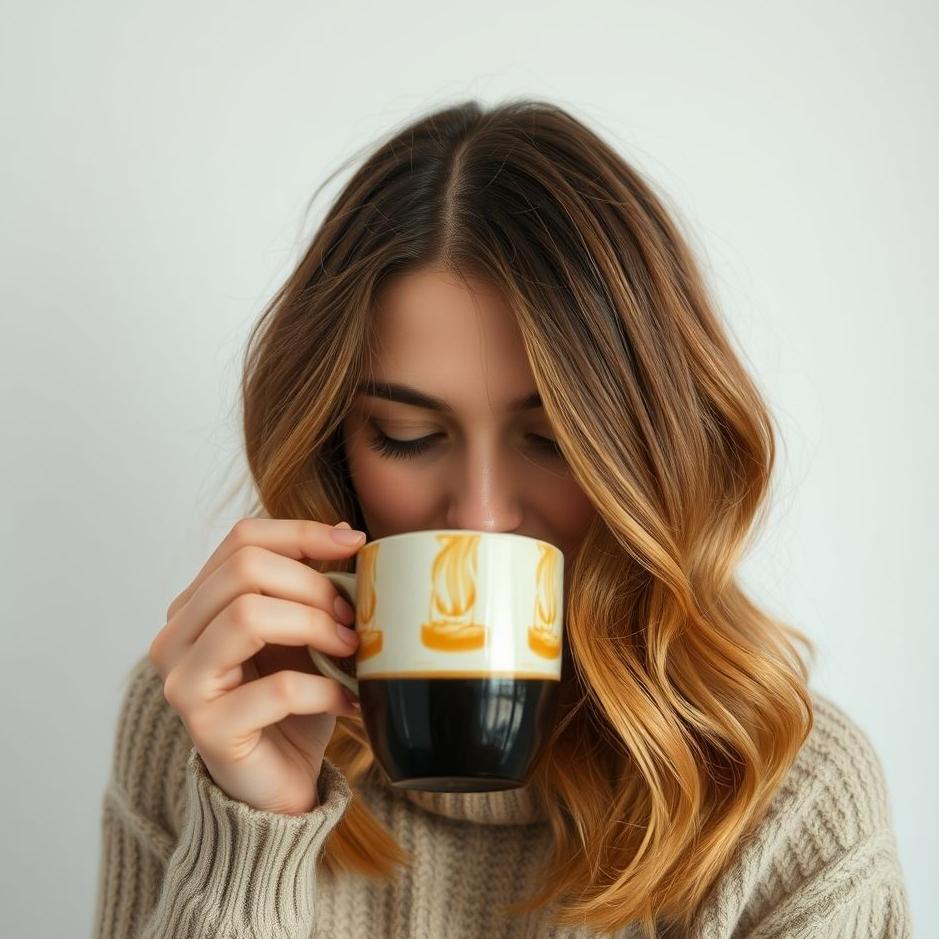 Dream : Dyeing your hair in coffee in a dream