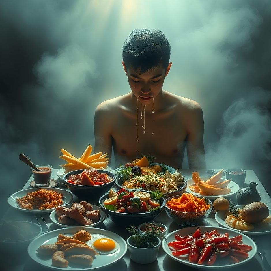 Dream : Eat by crying in the dream