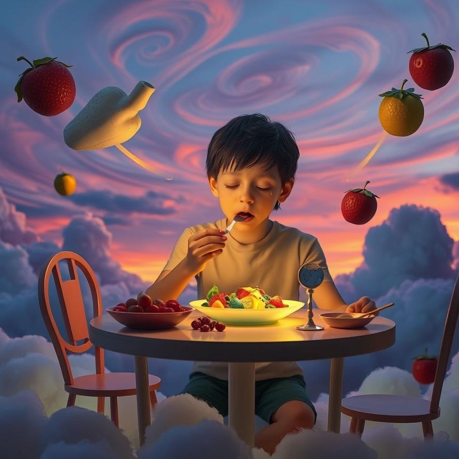 Dream : Eat crying in the dream