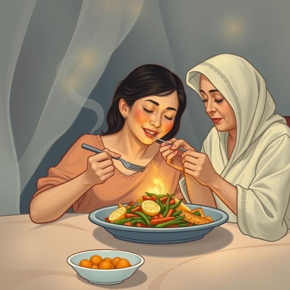 Dream : Eat with mother in the dream