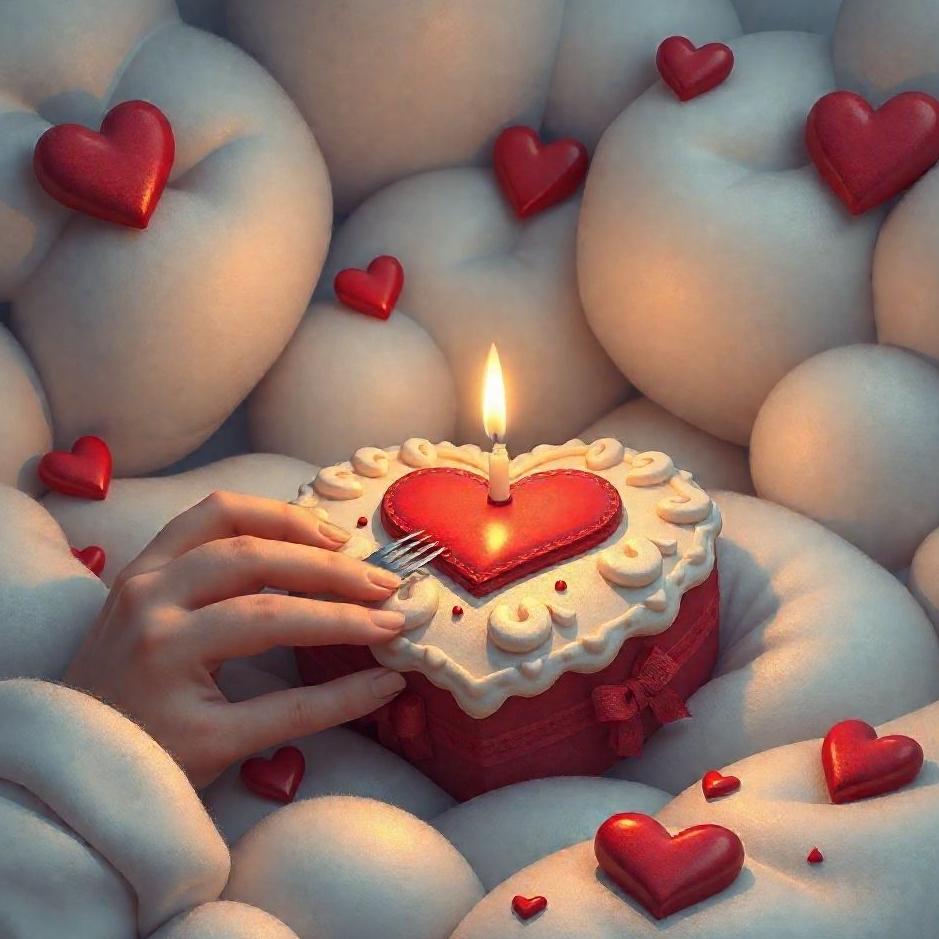 Dream : Eating a heart cake in a dream