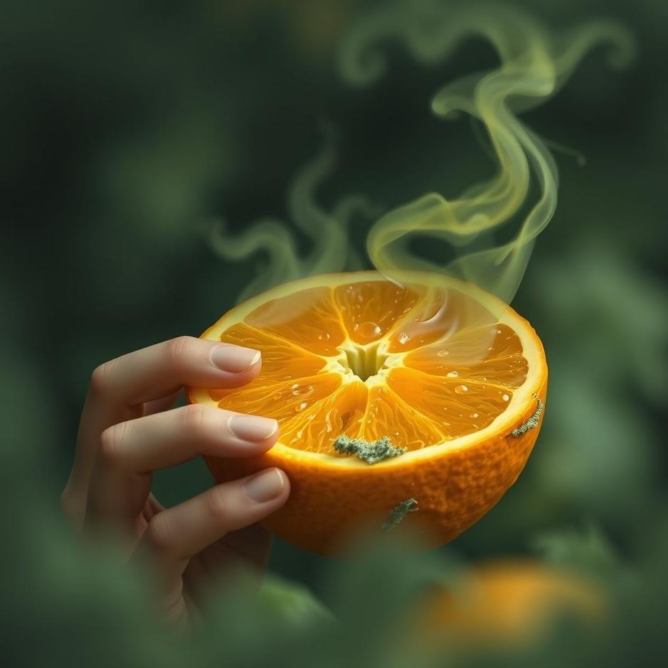 Dream : Eating a moldy orange in a dream