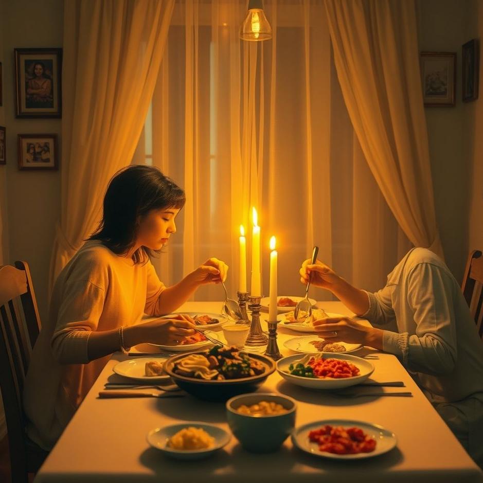 Dream : Eating at home with your ex-lover in your dream