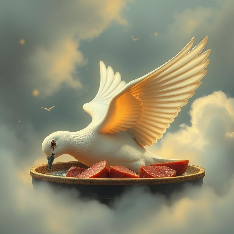 Dream : Eating dove meat in a dream