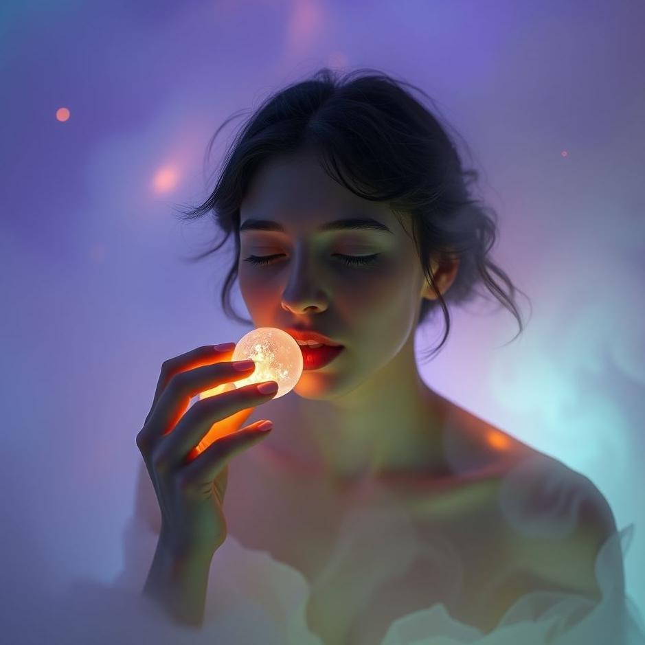 Dream : Eating from mouth in the dream