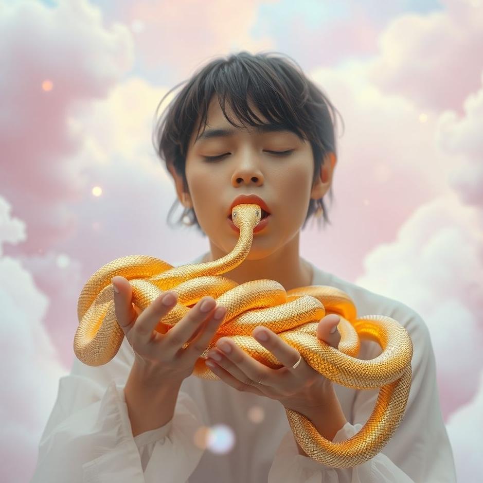 Dream Dictionary : Eating gold snakes in the dream