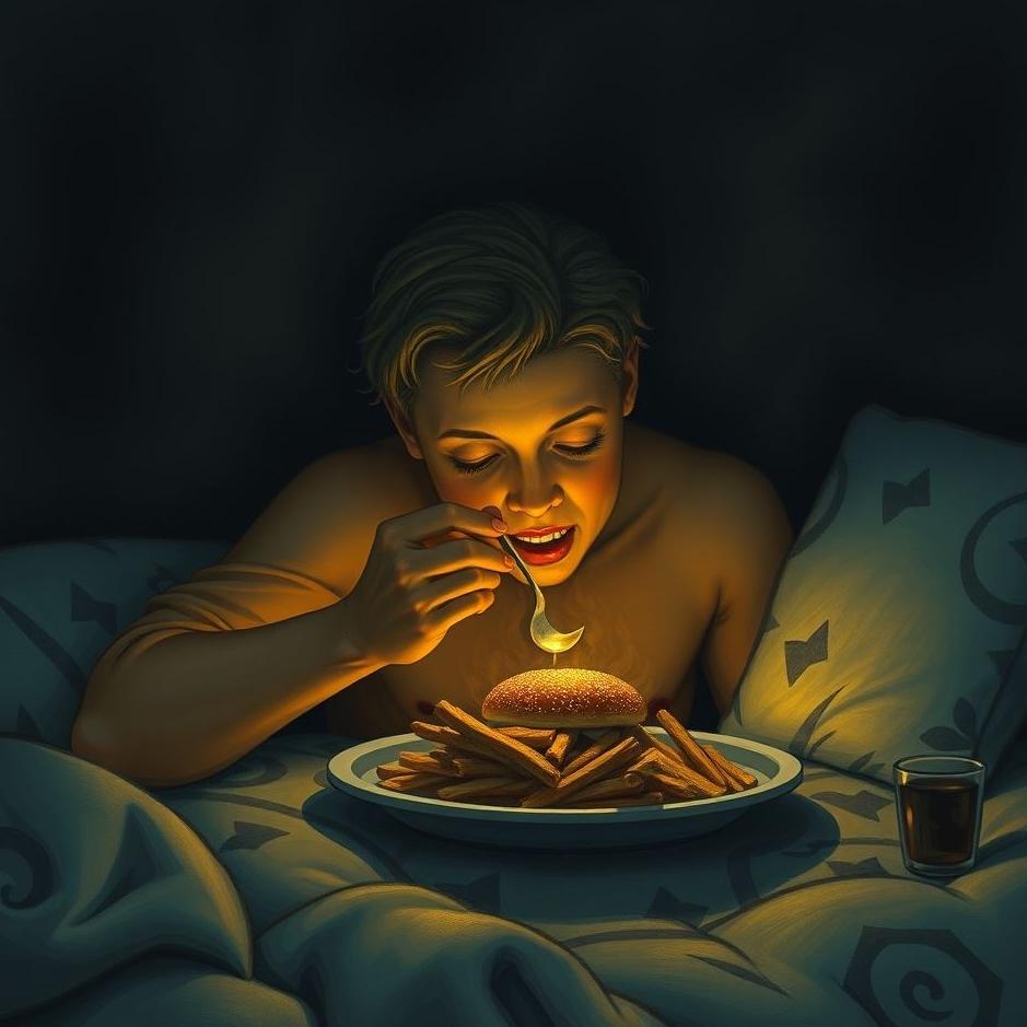 Dream : Eating in the dark in a dream