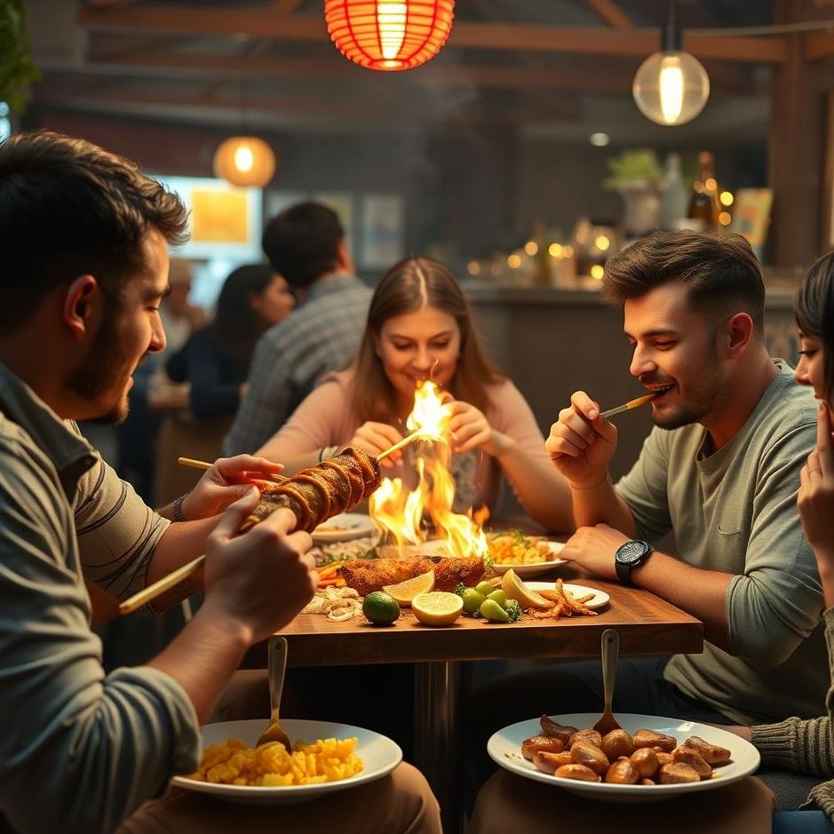 Dream : Eating kebab with friends in the dream