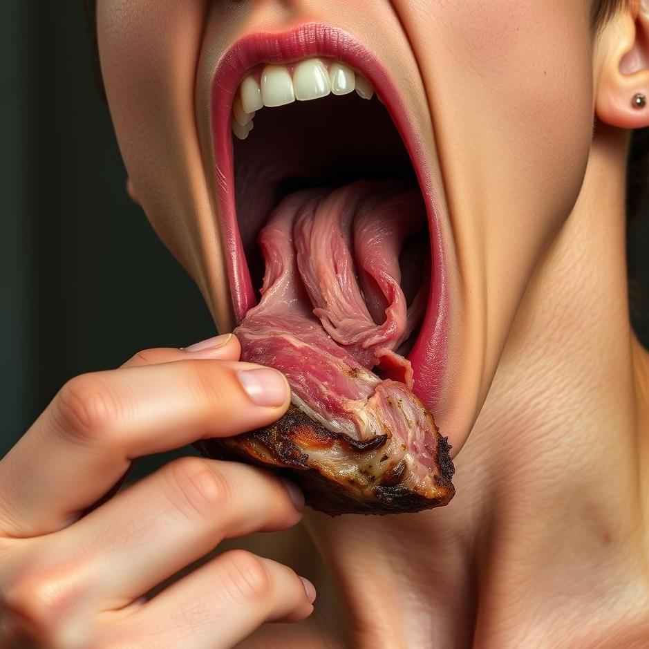 Dream : Eating neck meat 