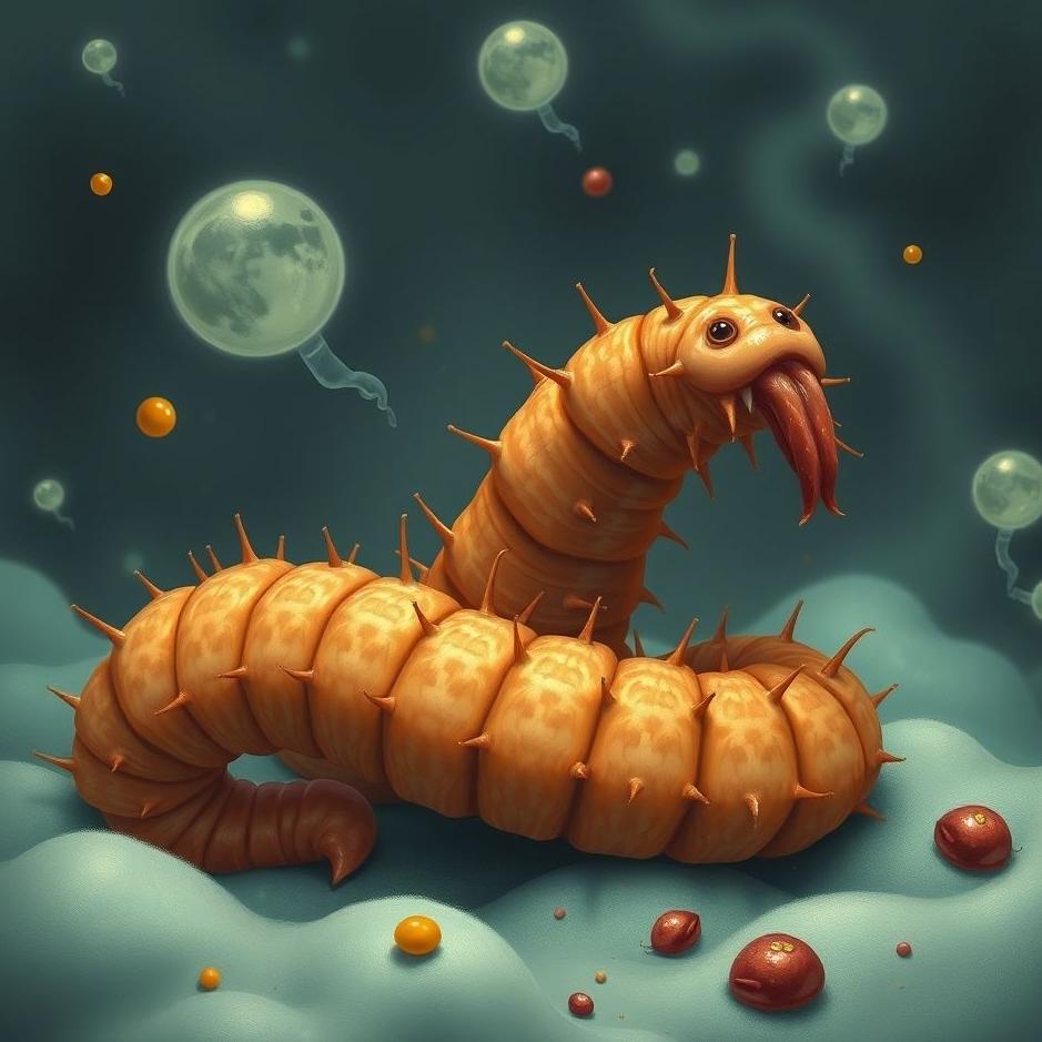 Dream : Eating pinworms in a dream