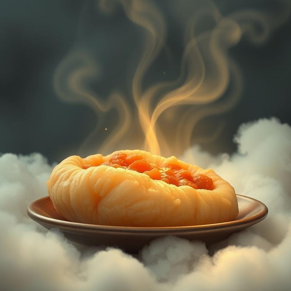 Dream : Eating puff meat in a dream