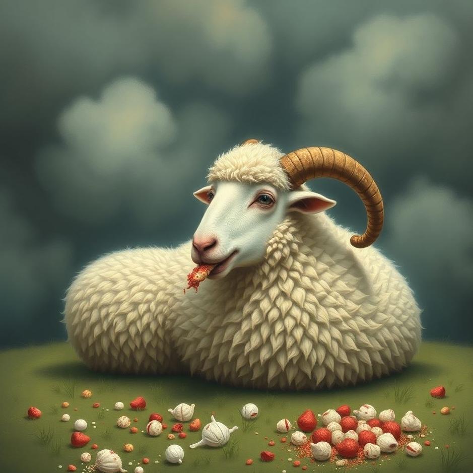 Dream : Eating sheep feces in a dream