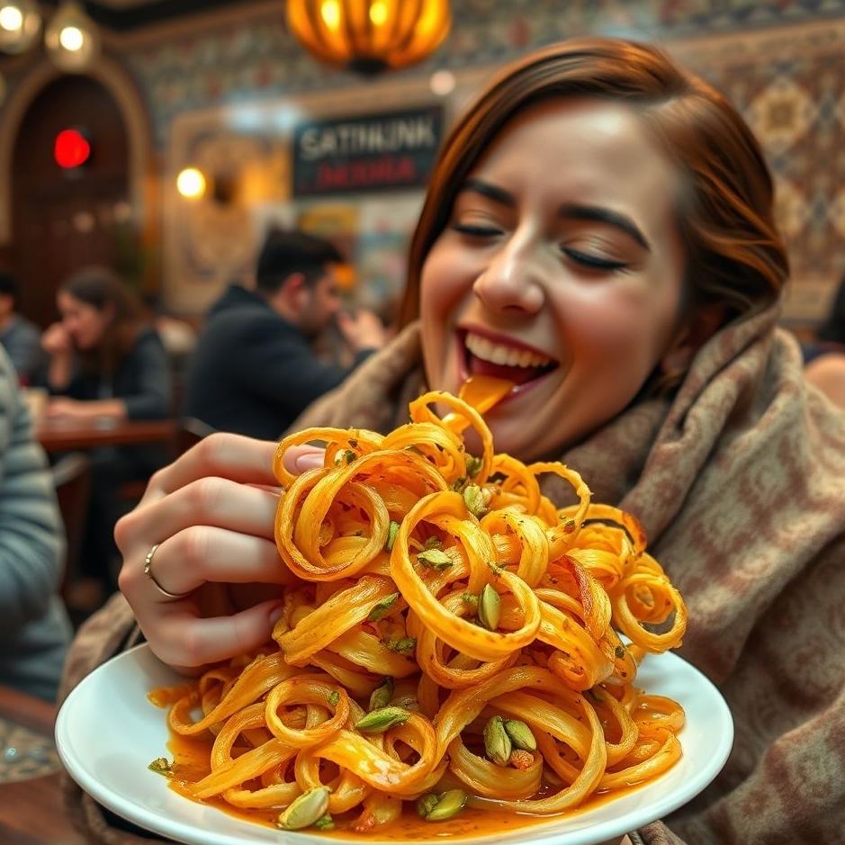 Dream : Eating twisted kadayif 