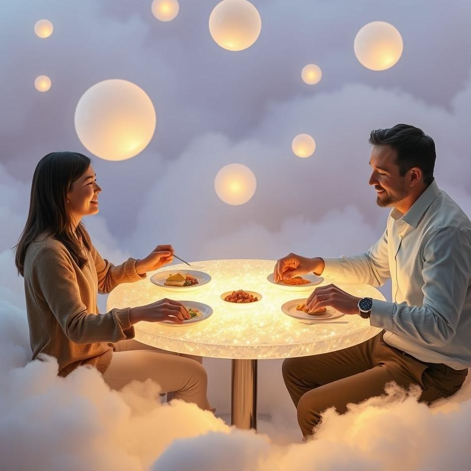 Dream : Eating with a co-worker in a dream