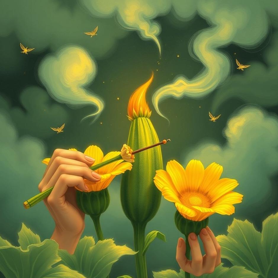 Dream : Eating zucchini flowers in a dream