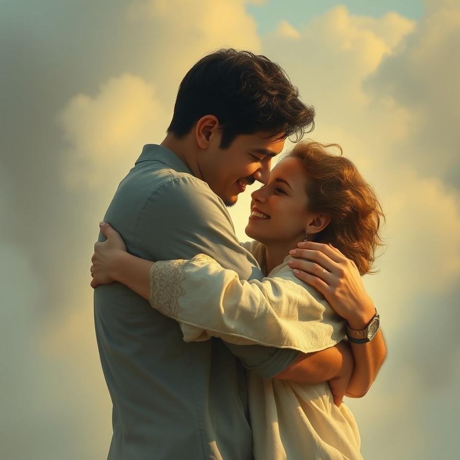 Dream : Embracing a man in a dream