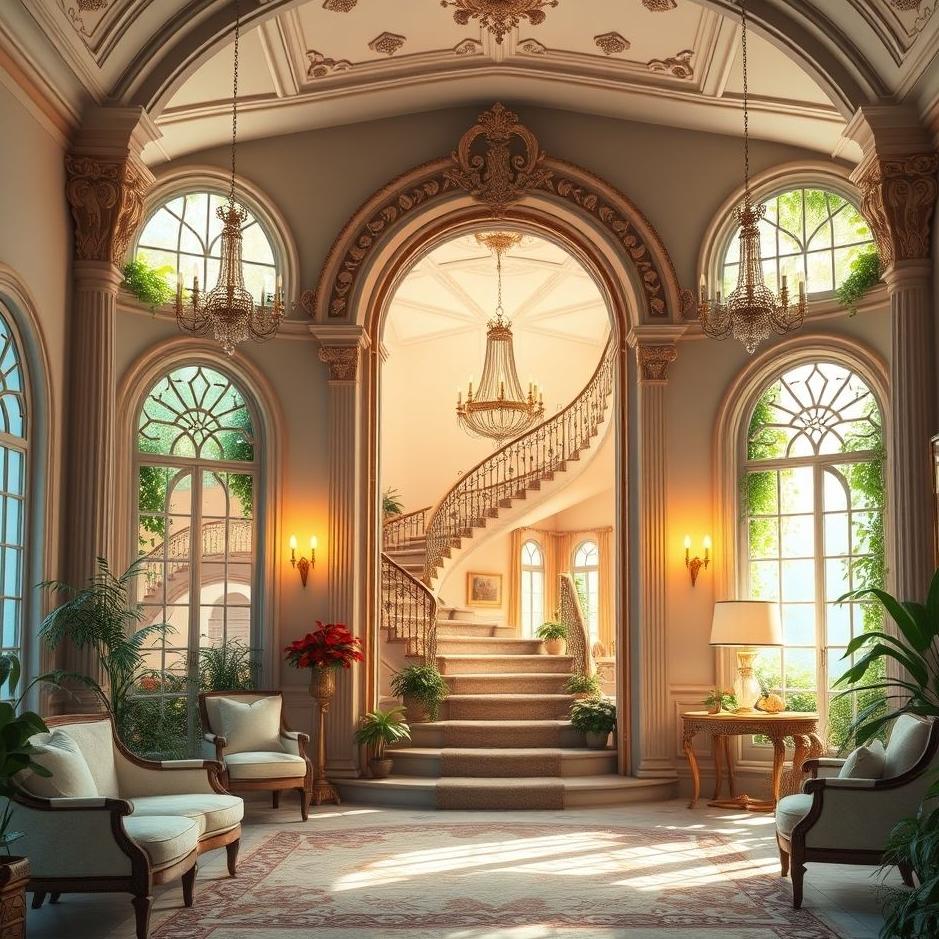 Dream : Entering a beautiful house in a dream
