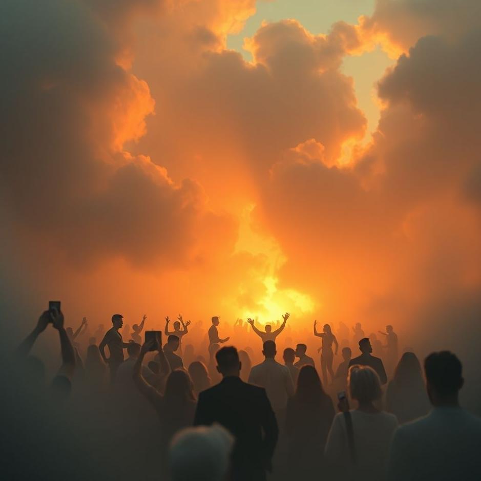 Dream : Entering a crowd in a dream