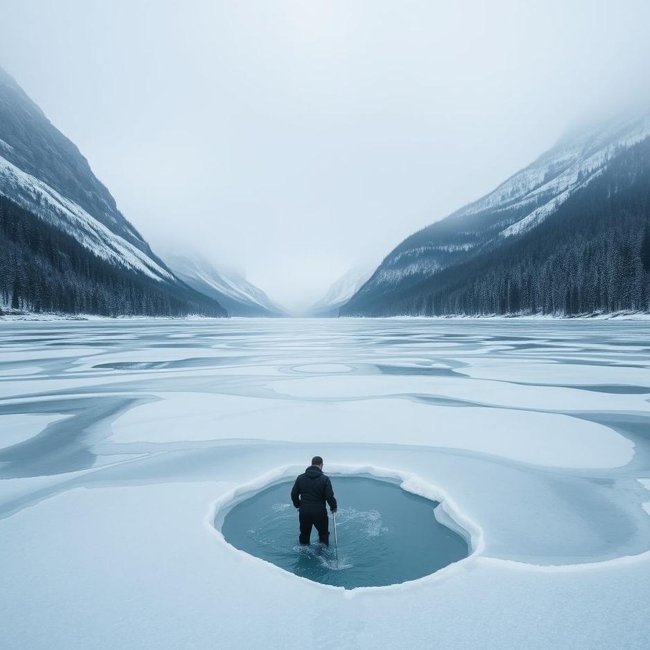 Dream Dictionary : Entering an icy lake 