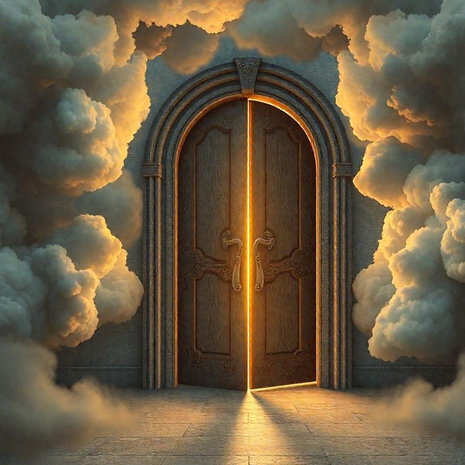 Dream : Entering and exiting through the door in a dream