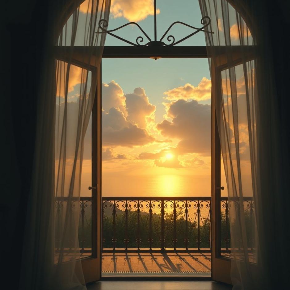 Dream : Entering from the balcony in a dream