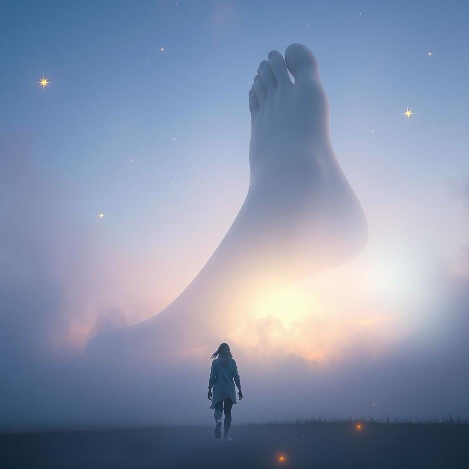 Dream : Entering the foot in the dream