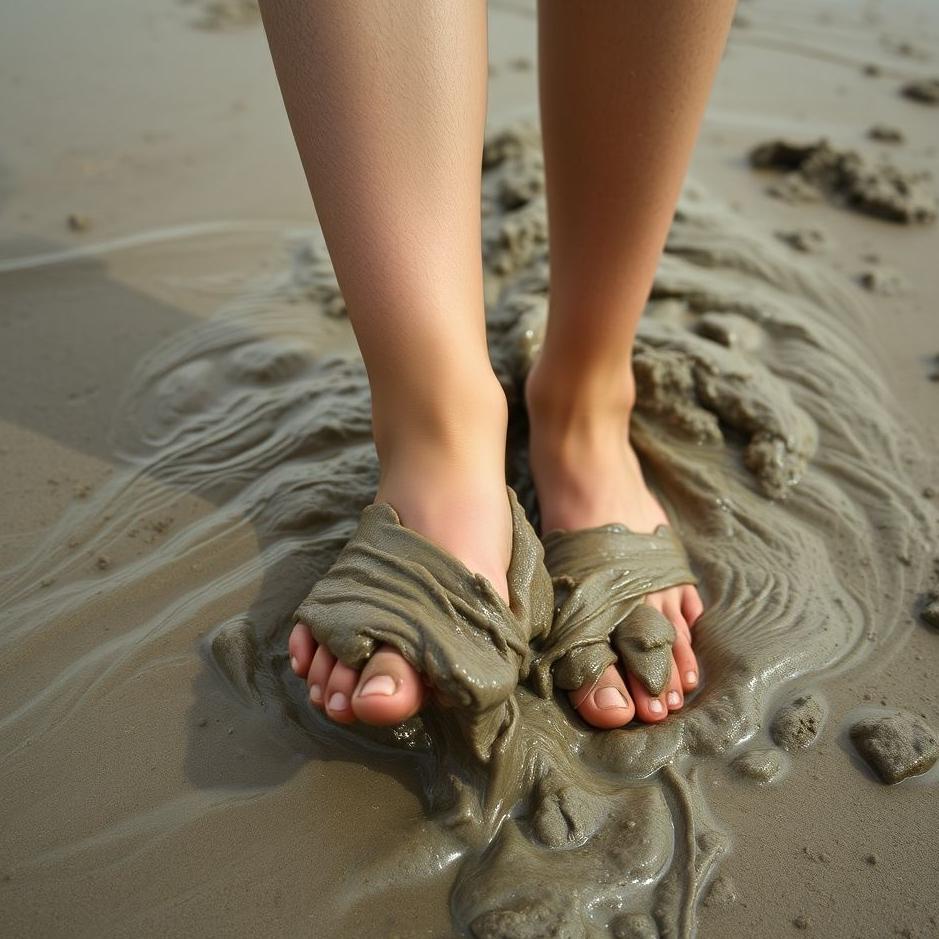 Dream : Entering the mud of the feet in the dream